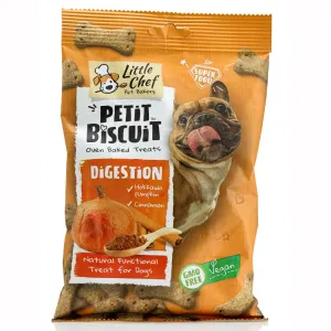 20% OFF (Exp 15Apr25): Little Chef Petit Biscuit Digestion Vegan Dog Treat 150g