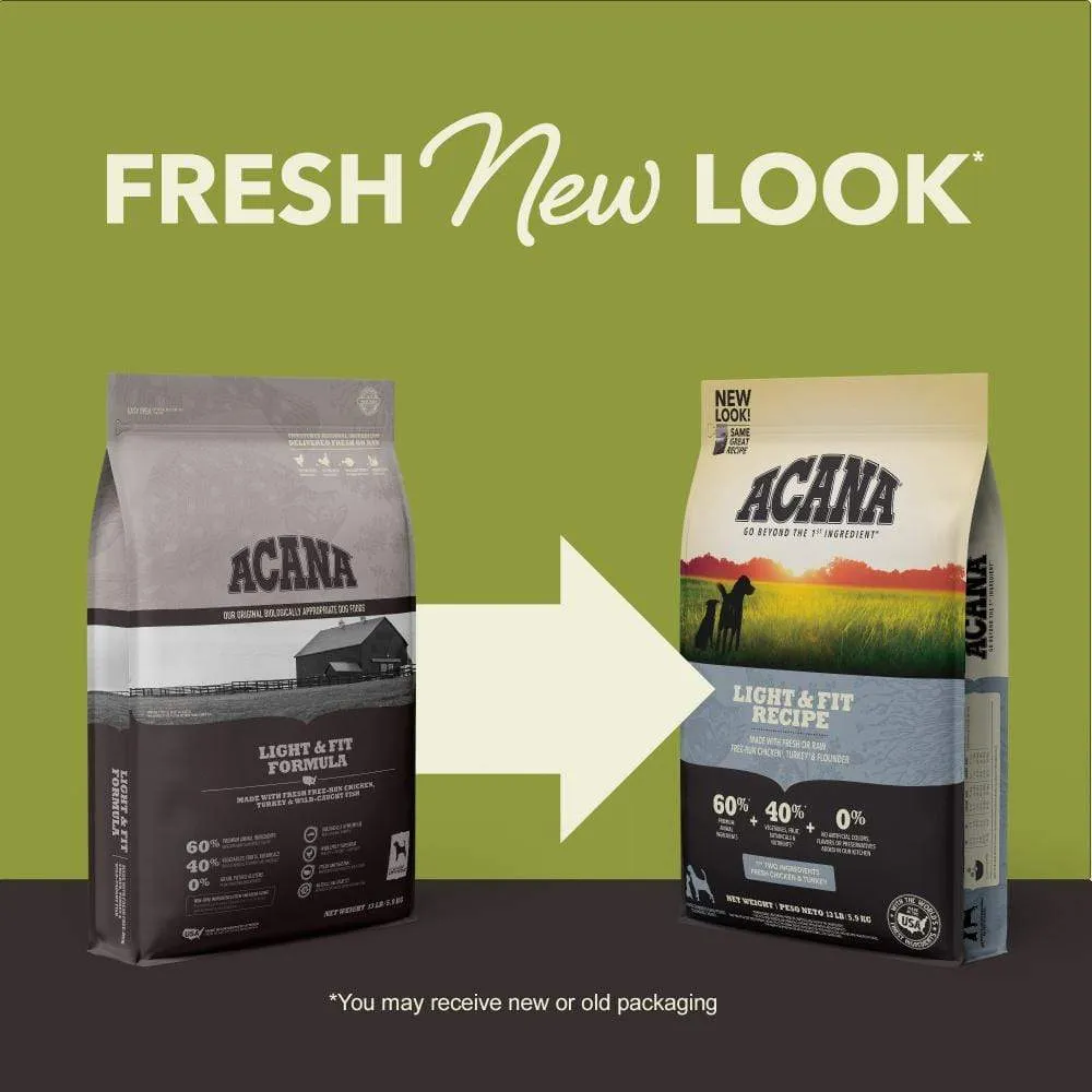 ACANA Light & Fit Formula Grain Free Dry Dog Food