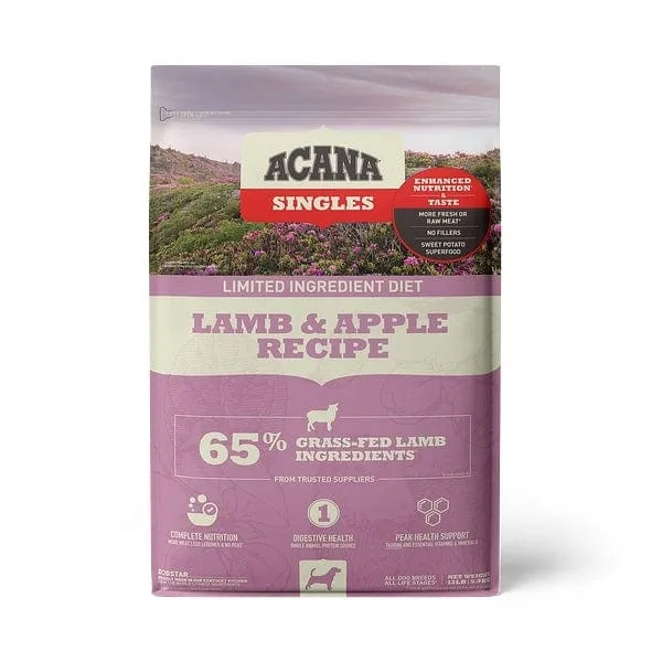 ACANA Singles Lamb & Apple Recipe Grain Free Dry Dog Food