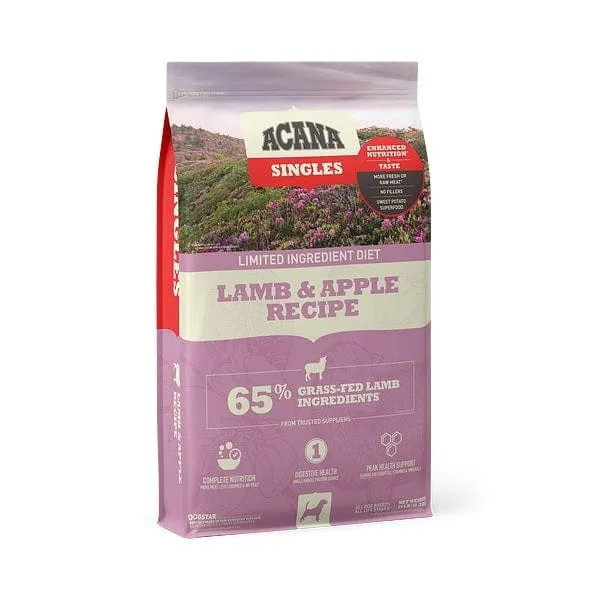 ACANA Singles Lamb & Apple Recipe Grain Free Dry Dog Food