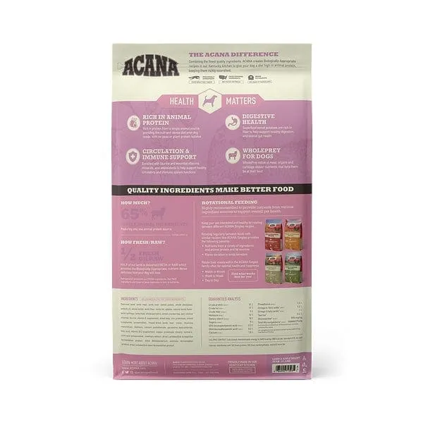 ACANA Singles Lamb & Apple Recipe Grain Free Dry Dog Food