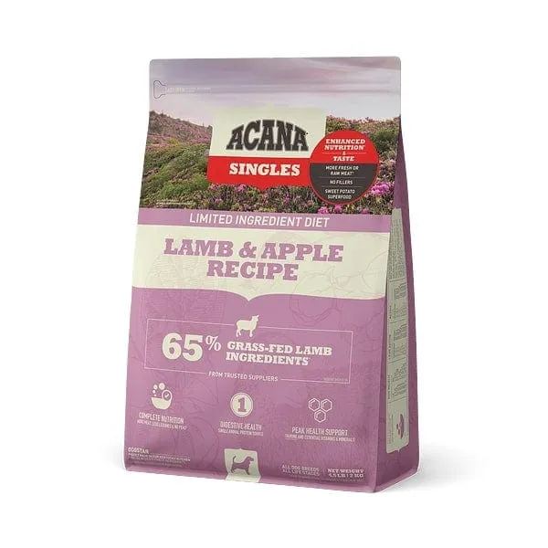 ACANA Singles Lamb & Apple Recipe Grain Free Dry Dog Food