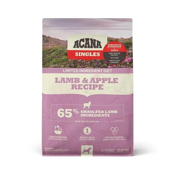 ACANA Singles Lamb & Apple Recipe Grain Free Dry Dog Food