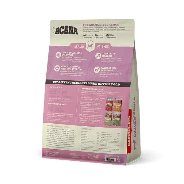 ACANA Singles Lamb & Apple Recipe Grain Free Dry Dog Food