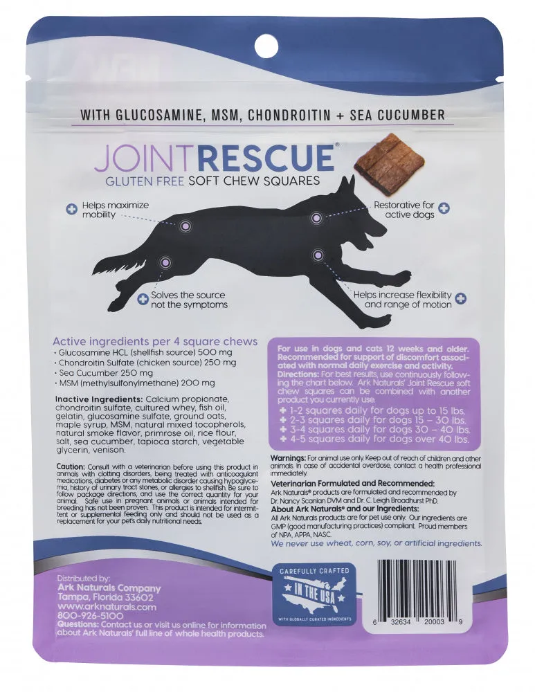 Ark Naturals Sea Mobility Joint Rescue Venison Recipe Jerky Treats