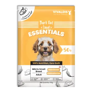 Bark Out Loud Essentials Real Chicken Mini and Small Breed Adult Dog Dry Food (50g)