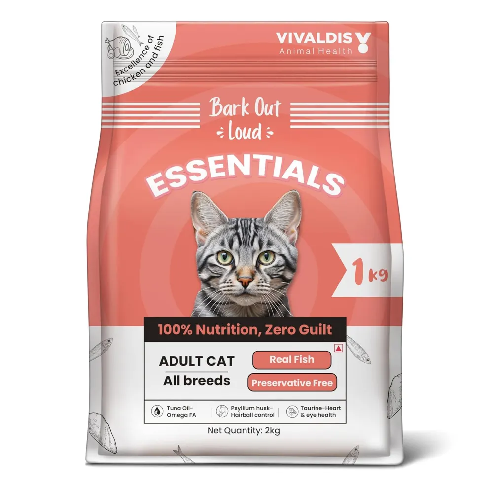 Bark Out Loud Essentials Real Fish Adult Cat Dry Food