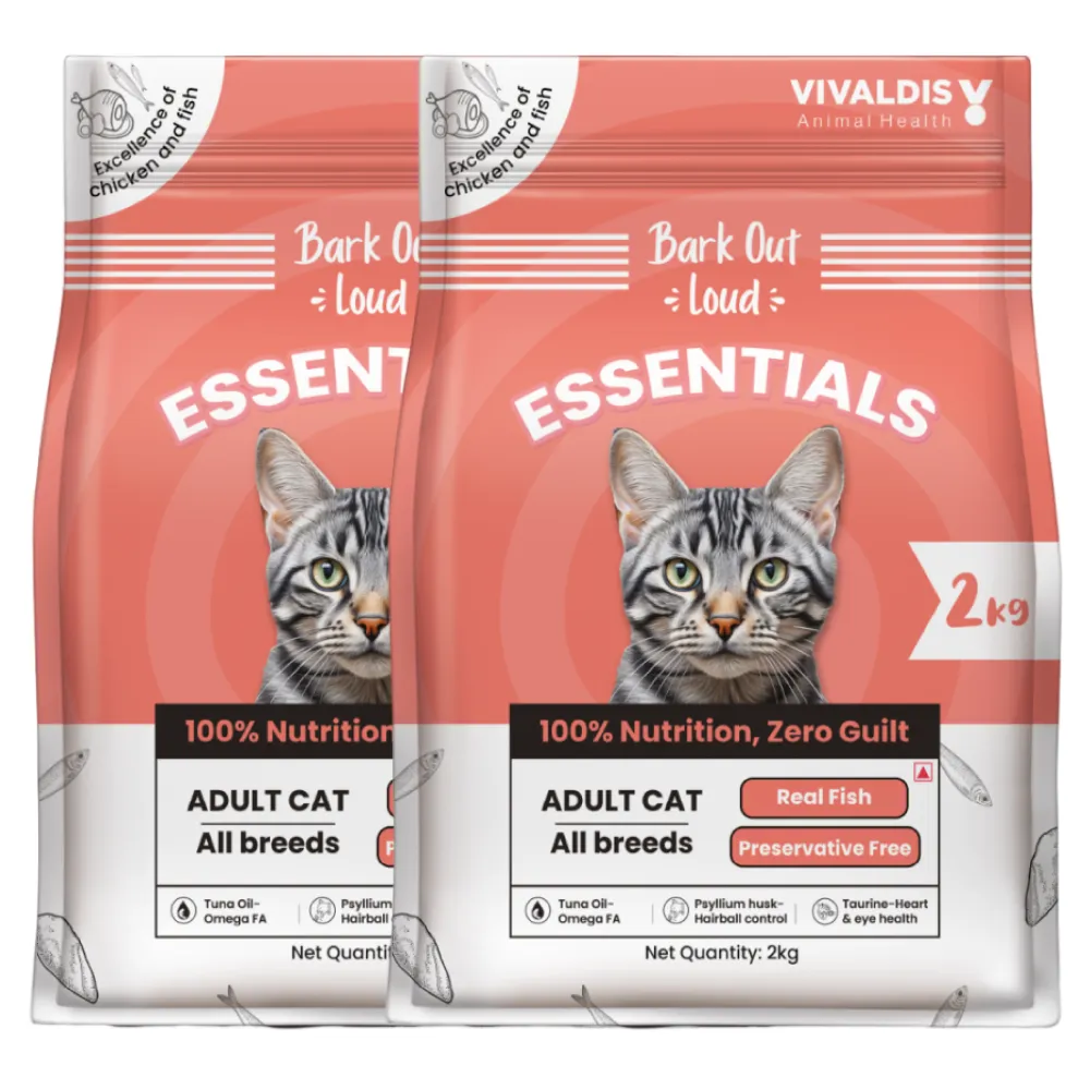 Bark Out Loud Essentials Real Fish Adult Cat Dry Food