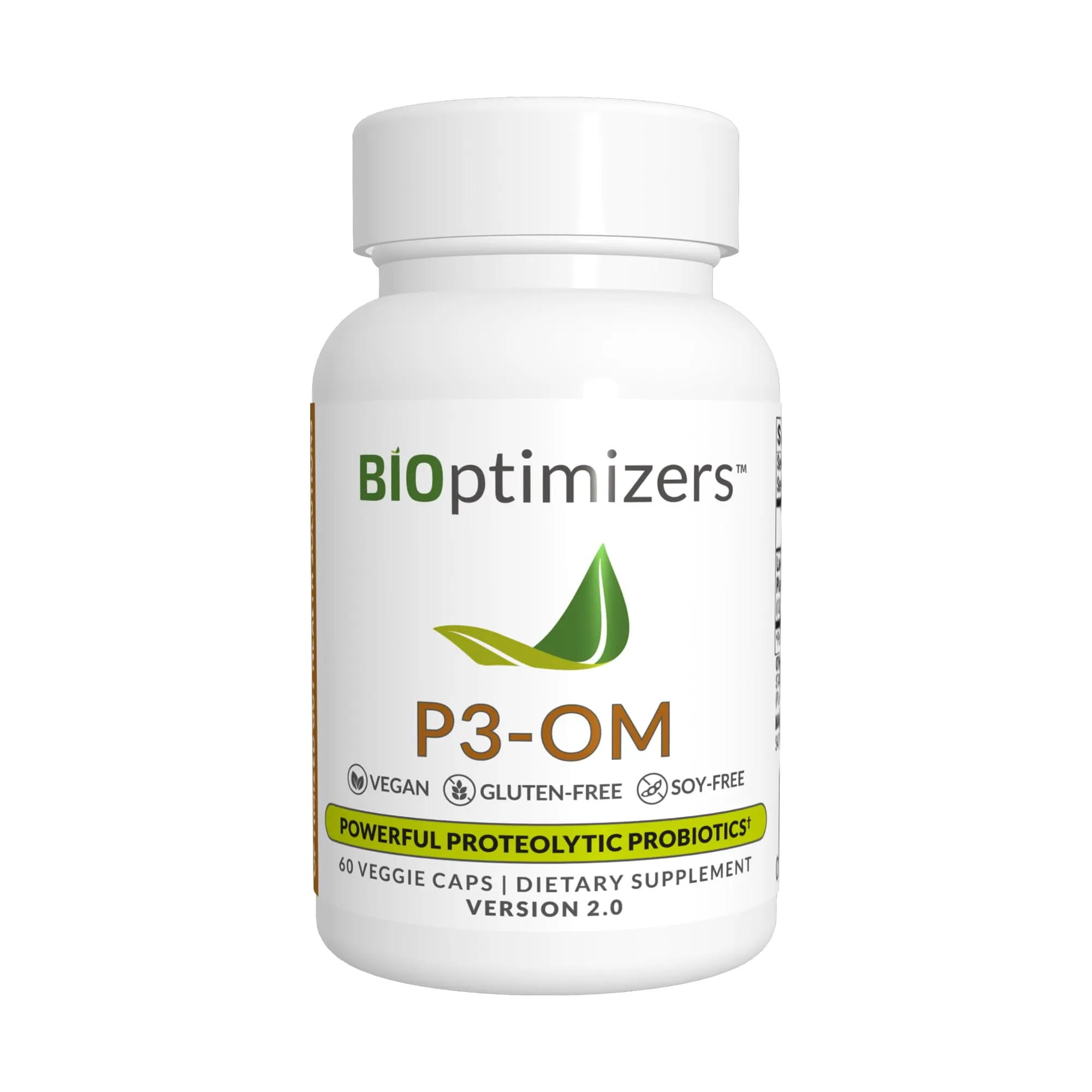 BiOptimizers P3-OM Proteolytic Prebiotics & Probiotics 60 Veg Caps