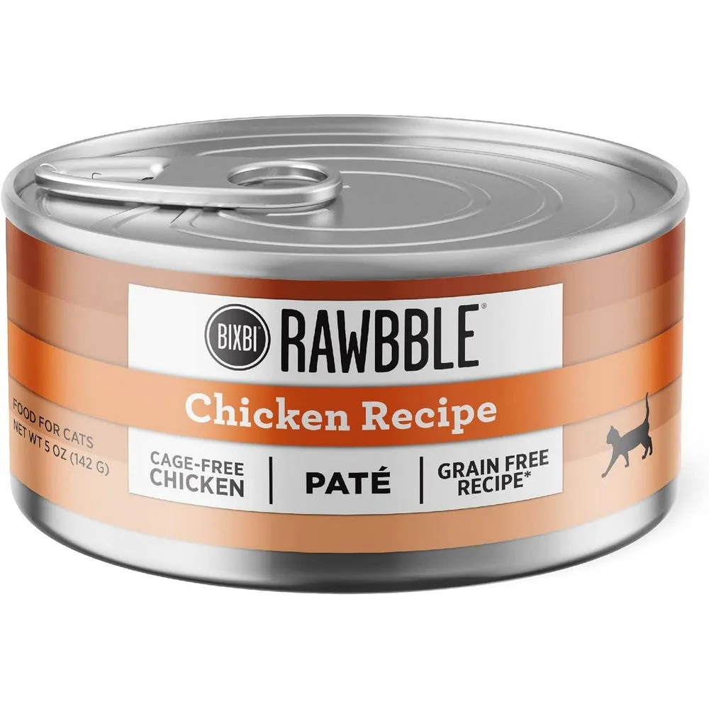 Bixbi Pet Rawbble Grain Free Chicken Pate Wet Cat Food 5oz