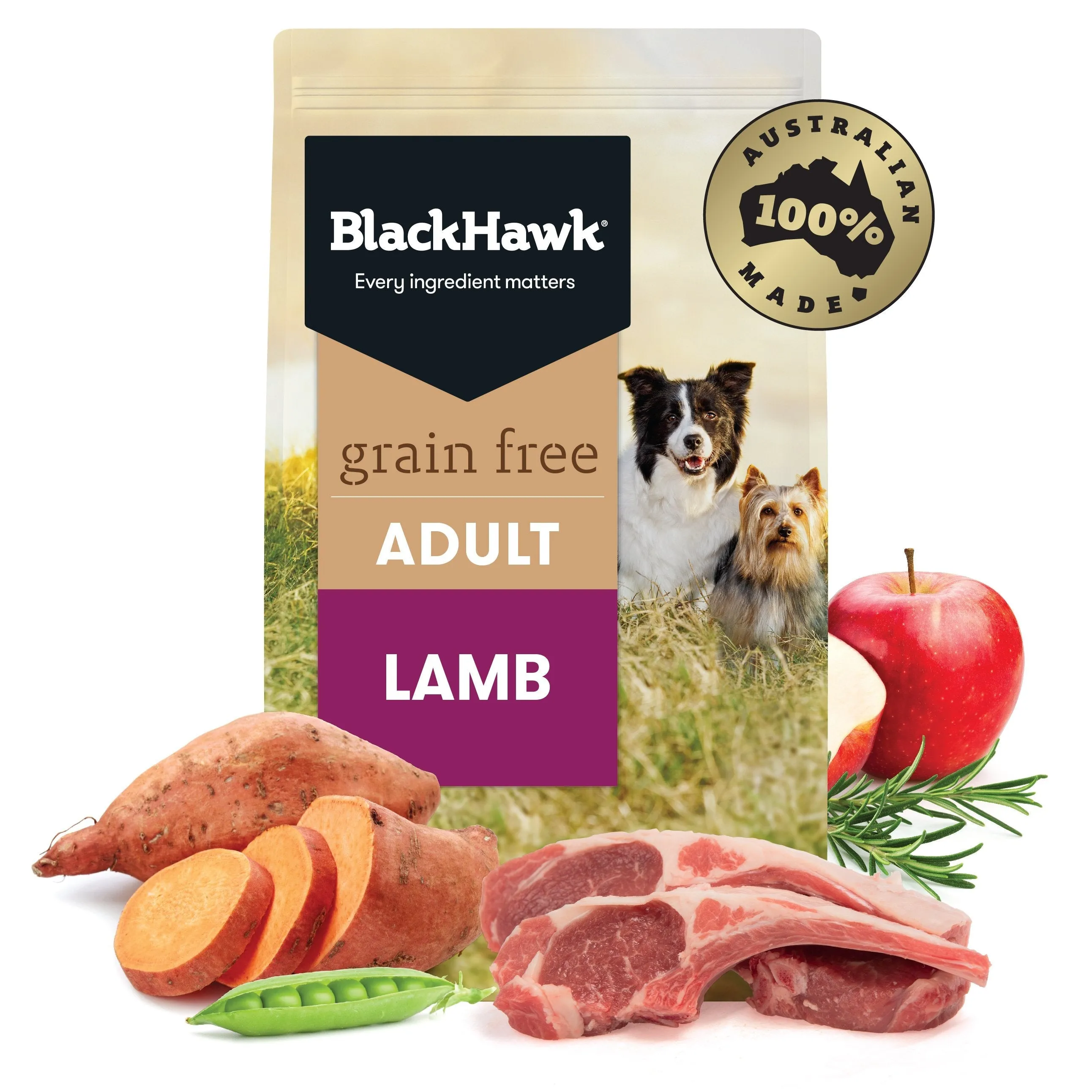 Black Hawk Grain Free Lamb Dry Dog Food 2.5kg