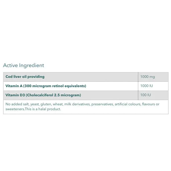 Blackmores Cod Liver Oil 1000mg