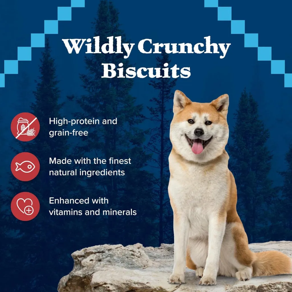 Blue Buffalo Wilderness Trail Treats Salmon Biscuits for Dogs (10 oz)