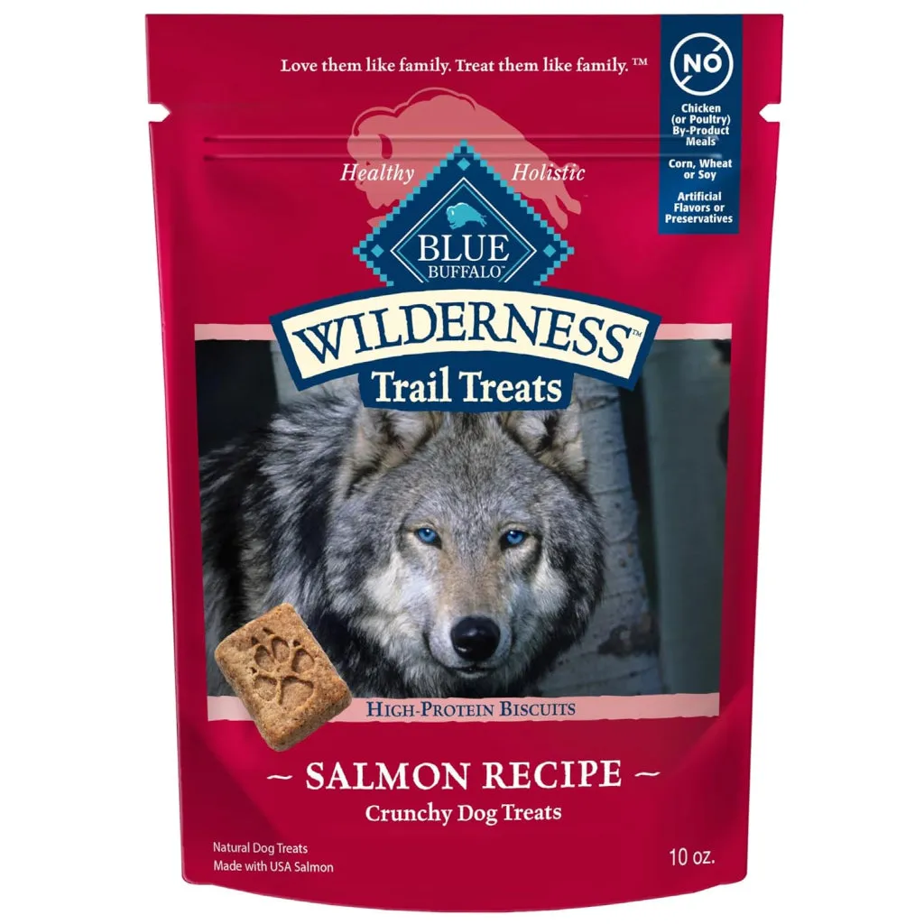 Blue Buffalo Wilderness Trail Treats Salmon Biscuits for Dogs (10 oz)