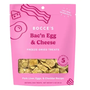 Bocce's Bac'n Egg & Cheese Freeze-Dried Dog Treats 3oz