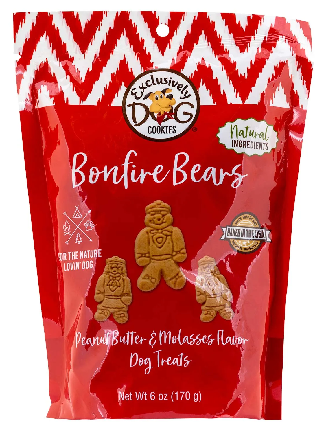 Bonfire Bears PB & Molasses Cookies for Dogs, 6 oz