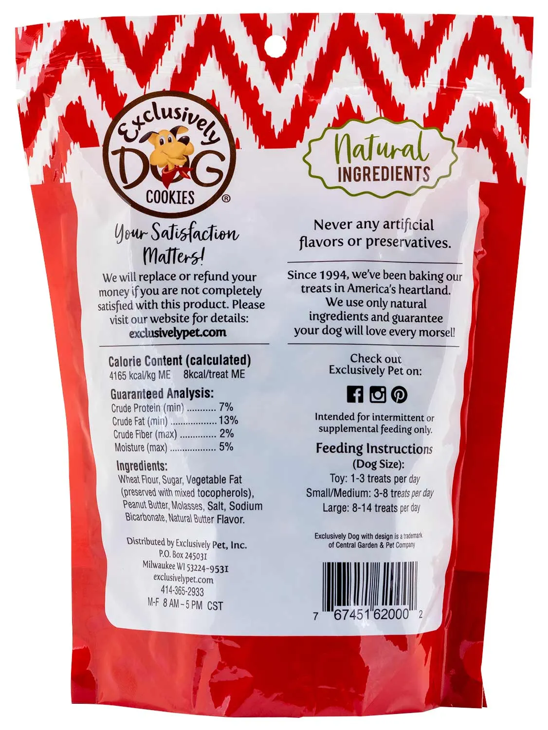 Bonfire Bears PB & Molasses Cookies for Dogs, 6 oz