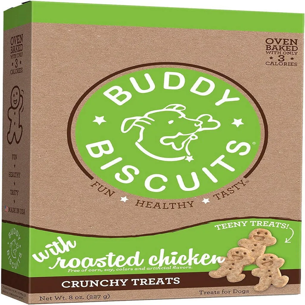 Buddy Biscuits Teeny Oven Baked Crunchy Roasted Chicken Dog Treats (8 oz)