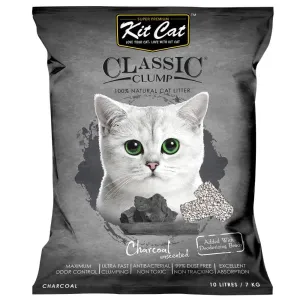 BUNDLE DEAL: Kit Cat Classic Clump Charcoal Clay Cat Litter 10L