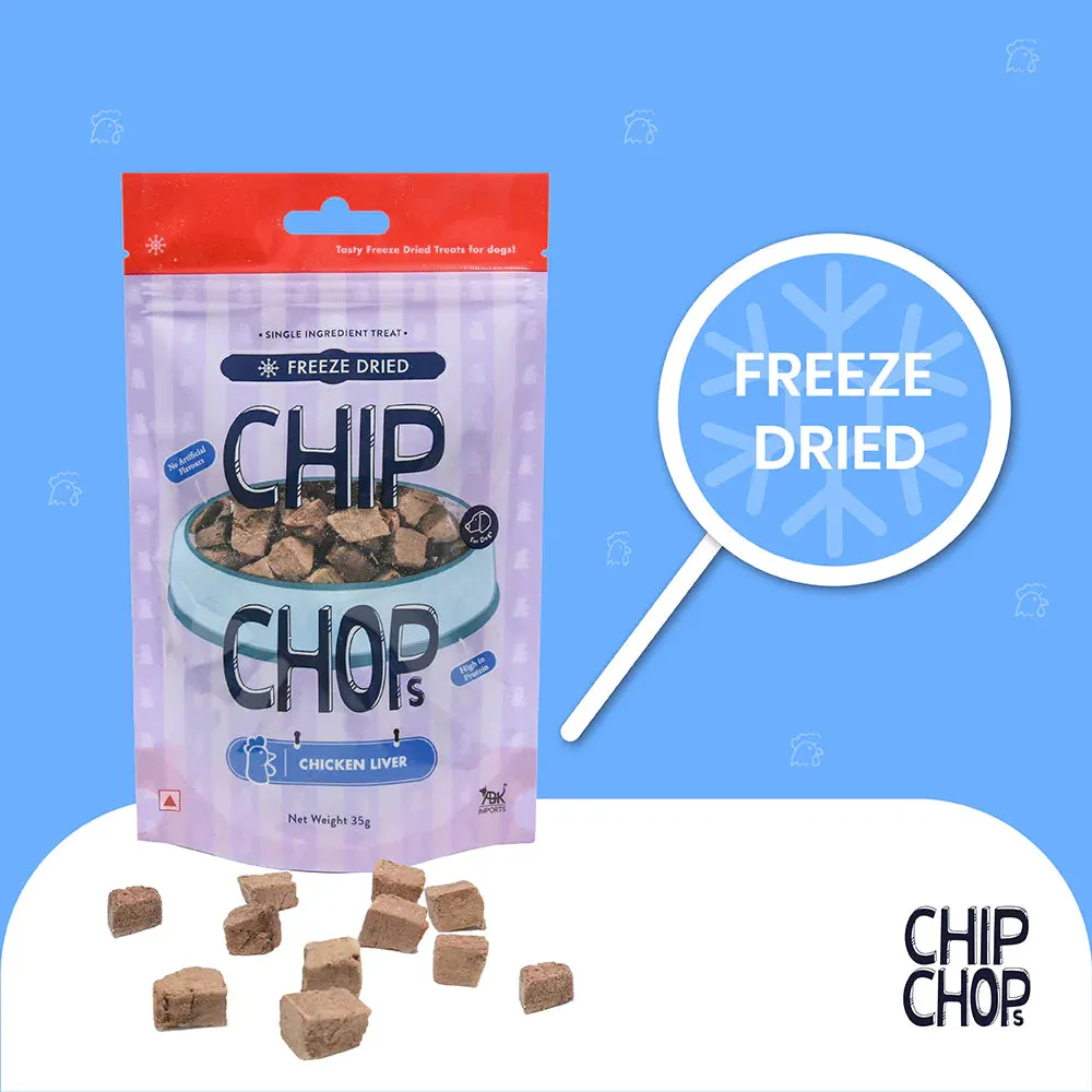 Chip Chops Freeze Dried Chicken Liver Dog Treat