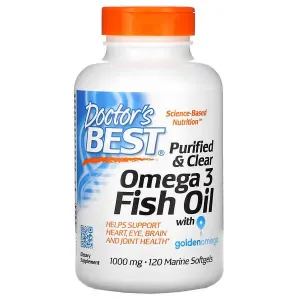 Doctor's Best Omega-3 Fish Oil, 1000 mg 120 capsules