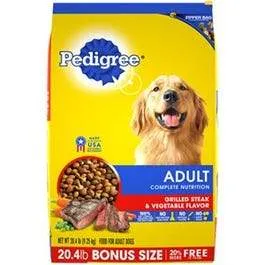 Dog Food, Adult, Succulent Steak, 20.4-Lb.