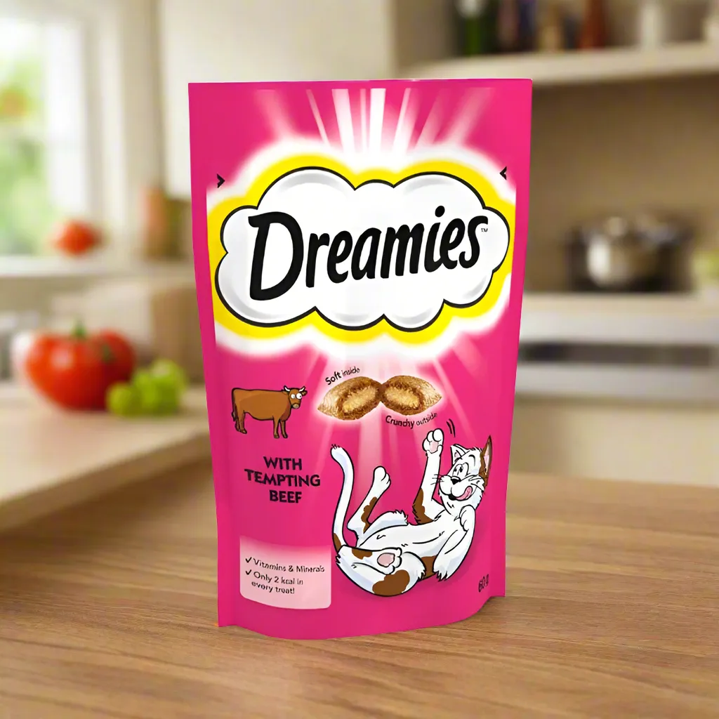 Dreamies Cat Treat Beef 60gm (Pack of 8)