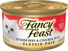 FANCY FEAST GRILLED CHICKEN & BEEF IN GRAVY WET CAT FOOD 3OZ - FFGCBCF