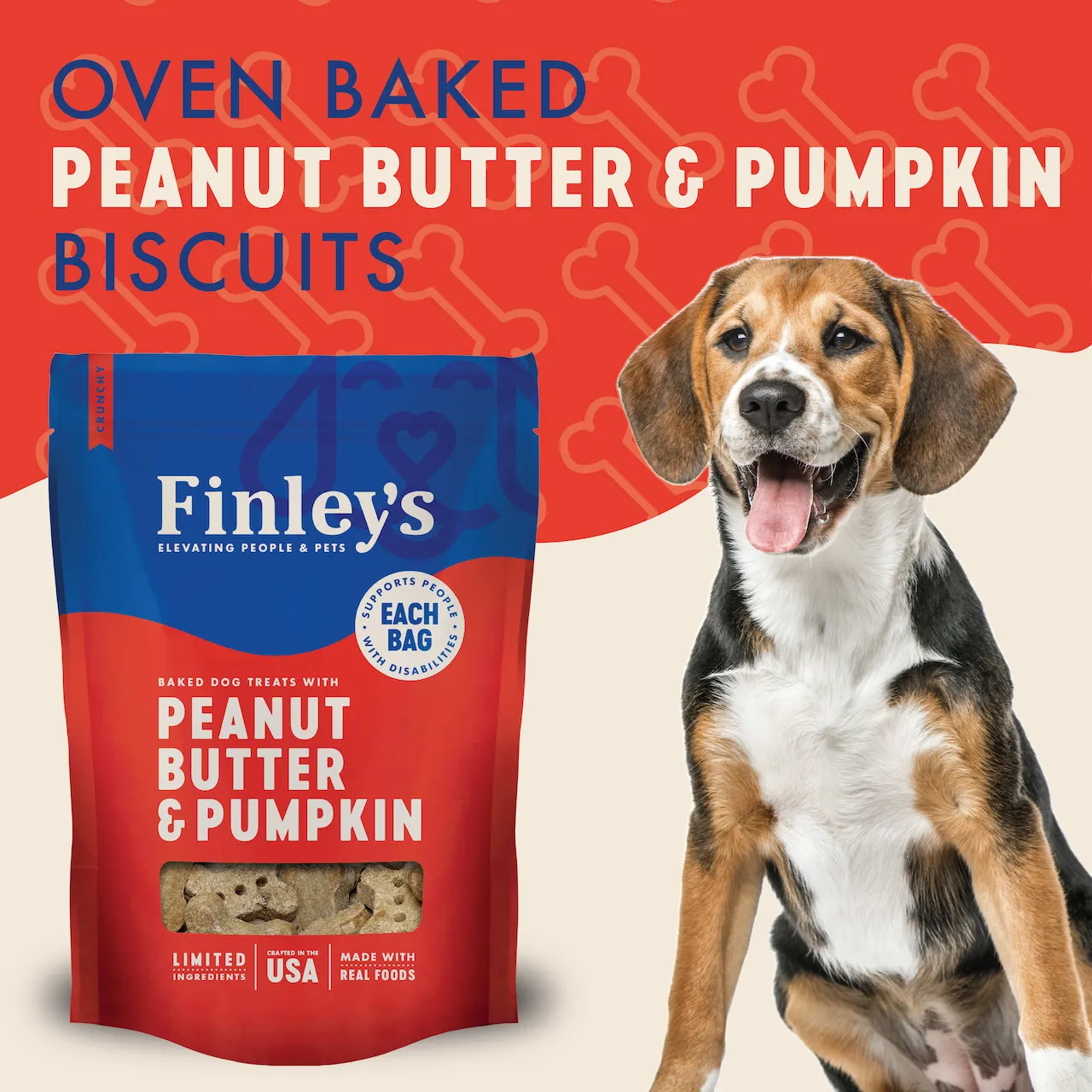 Finley's Peanut Butter Pumpkin Crunchy Biscuits