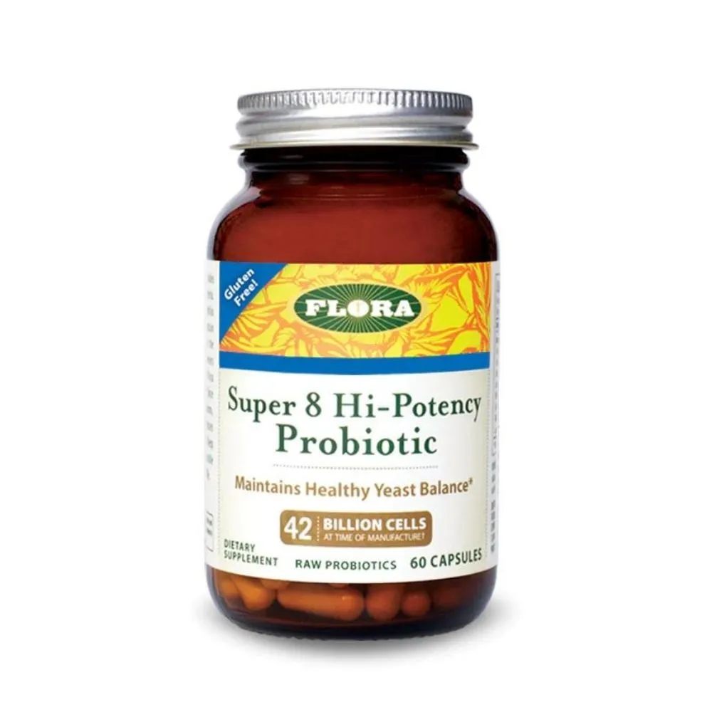 Flora Super 8 Hi-Potency Probiotic 60 Capsules