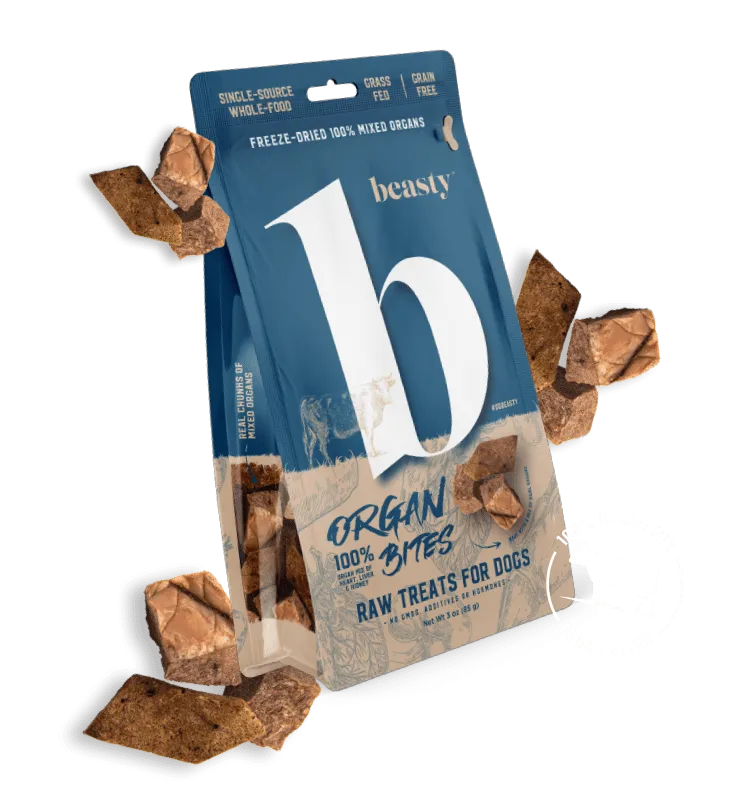 Freeze Dried Mixed Organ Bites Dog Treats