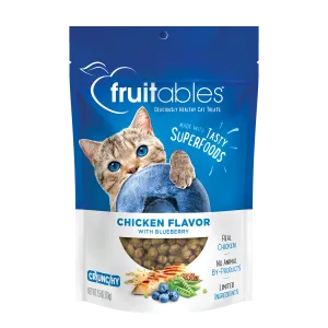 Fruitables Crunchy Chicken Flavor with Blueberry Cat Treats 70g