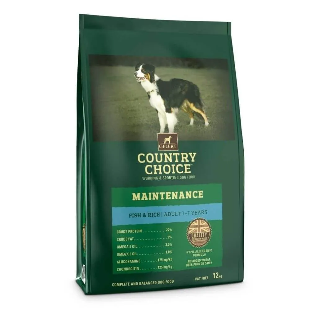 Gelert Country Choice Maintenance Fish Adult Dog Food 12kg