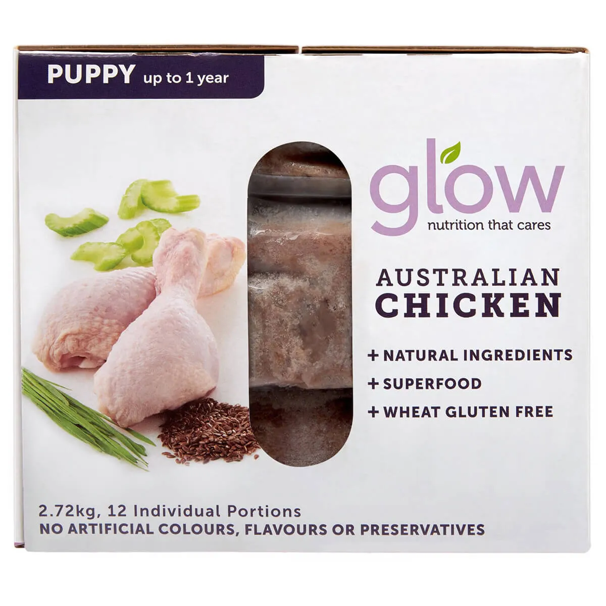 Glow Puppy Australian Chicken Raw Dog Food 2.72kg