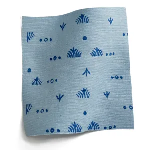 Grass Fabric in Ocean Blue