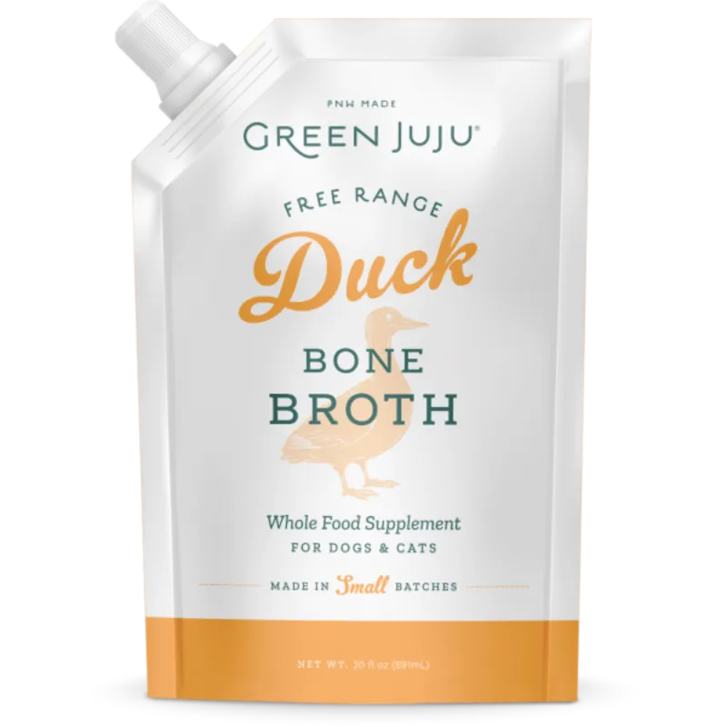 Green Juju Dog/Cat Bone Broth Duck 20oz