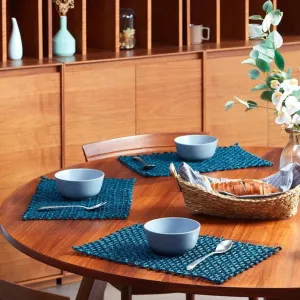 Handmade Sabai Grass Table Mat- Blue