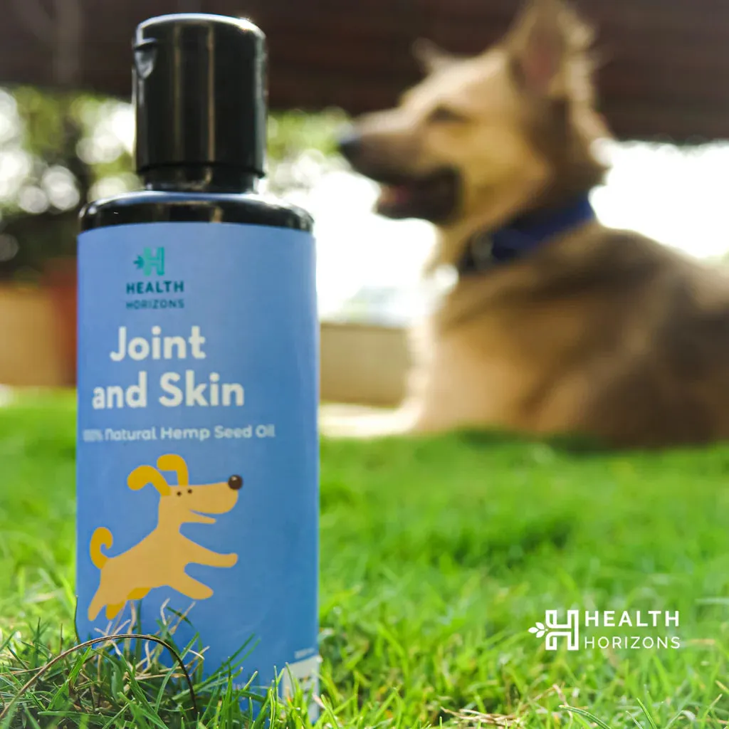 Health Horizons Joint & Skin Oil - Natural Hemp Seed Oil for Pets - 200ml