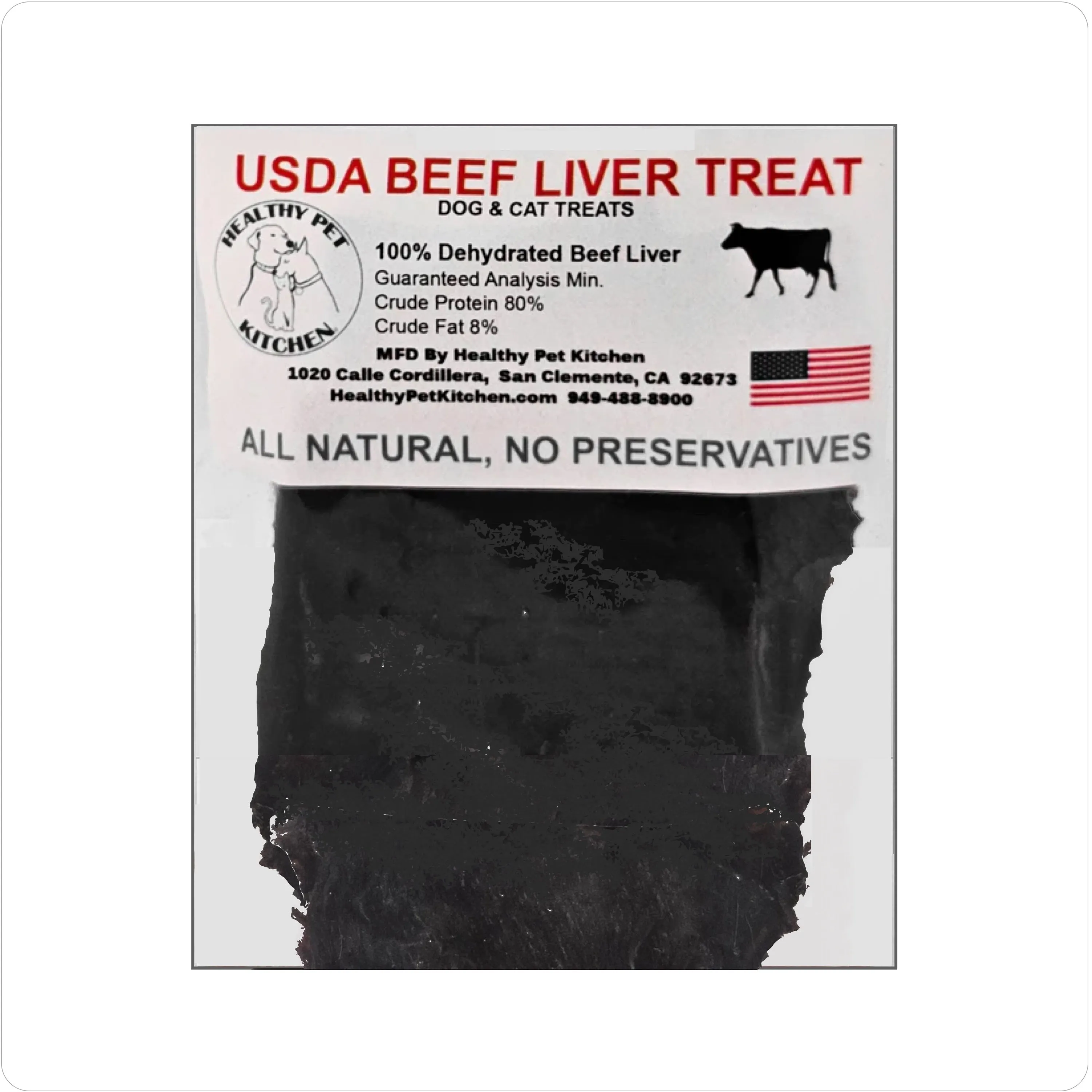 Healthy Pet Kitchen Beef Liver Treats 2oz