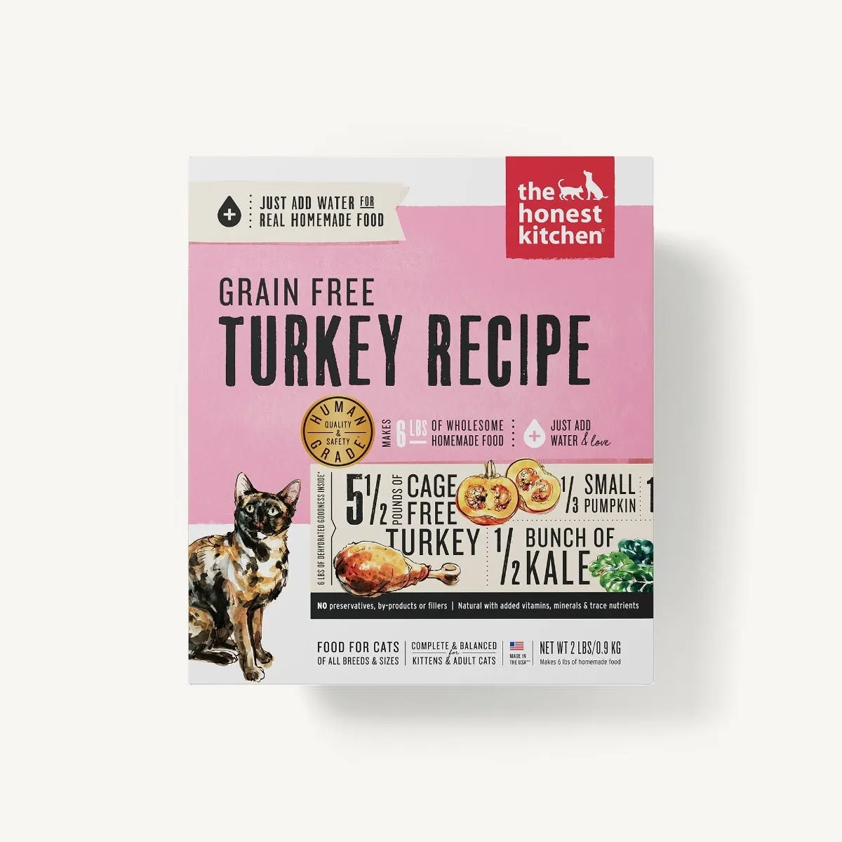 Honest Kitchen Dehydrated Raw Cat Food - Grain Free Turkey