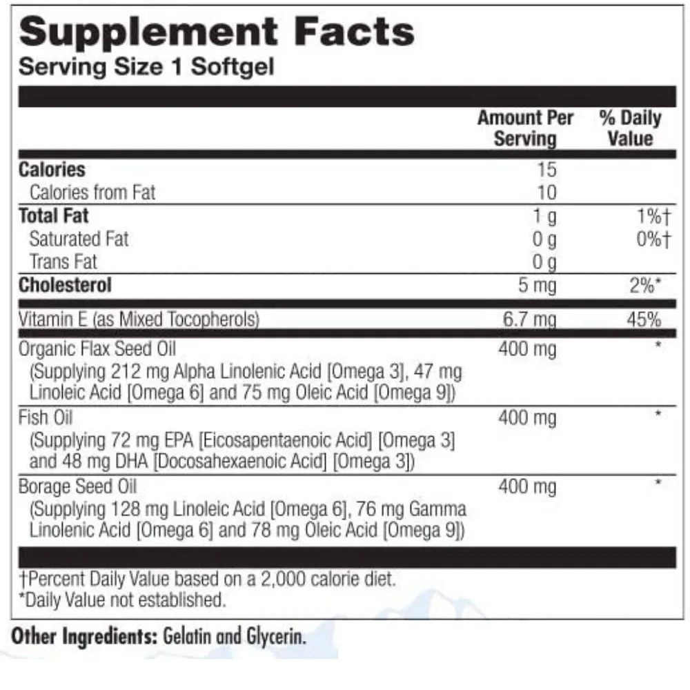 Kal Ultra Omega 3-6-9 100 Softgels