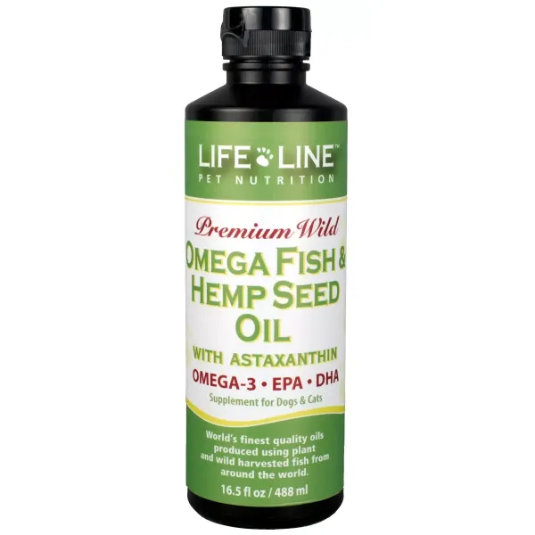 Life Line Premium Wild Omega Fish & Hemp Seed Oil 8.5oz