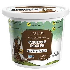 Lotus Venison Raw Cat Food 24oz