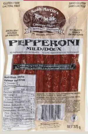 Mild Pepperoni Deli Meat by Heidelberg Foods - 375g