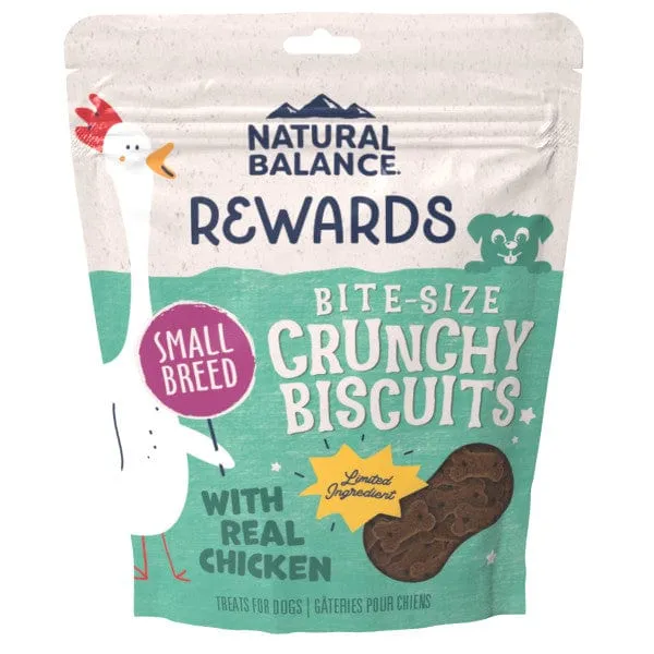 Natural Balance Crunchy Biscuits With Real Chicken Small Breed Recipe, 8oz