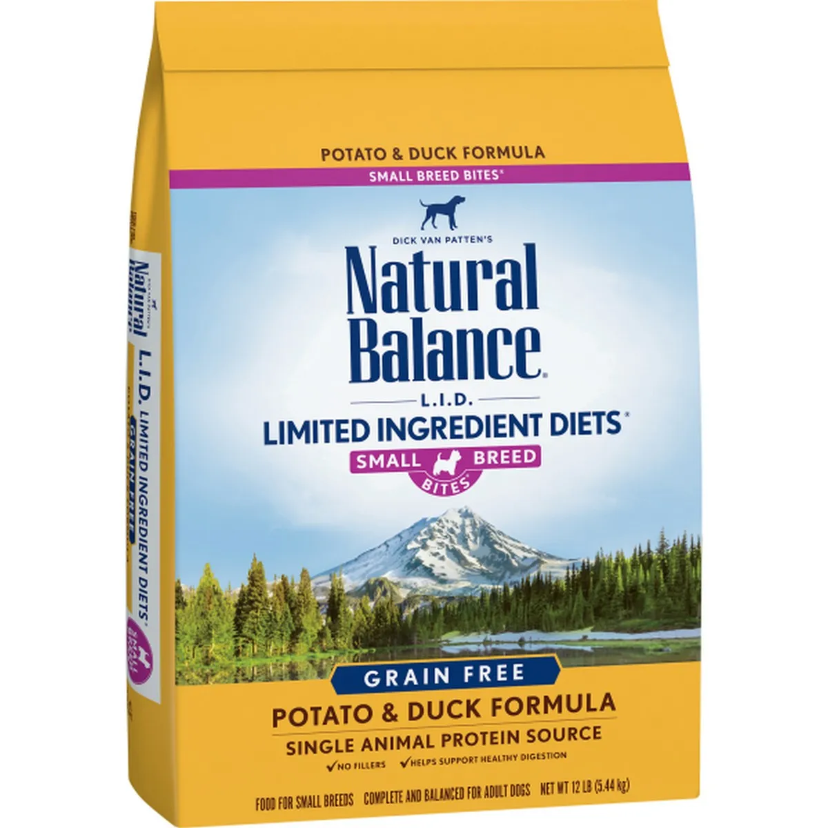 Natural Balance L.I.D. Duck Potato Small Breed Bites Dry Dog Food 12lb