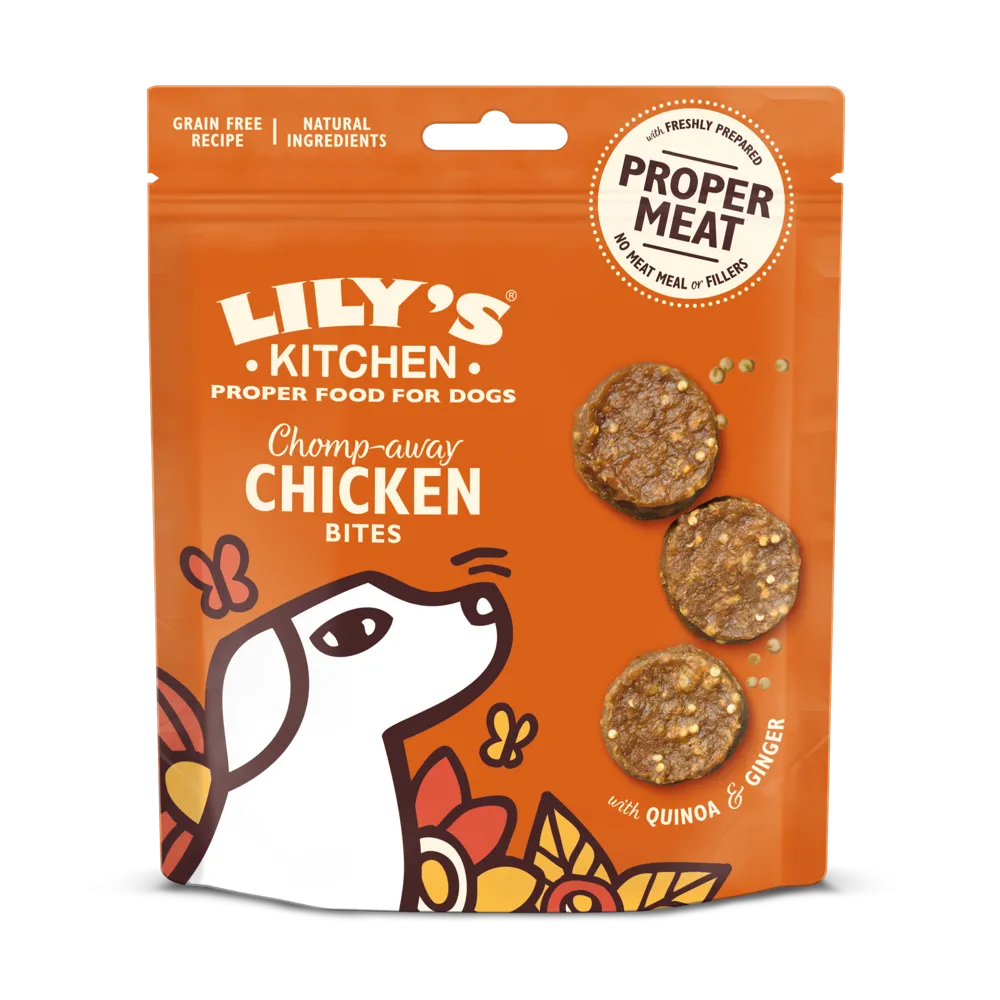 Natural Chomp-Away Chicken Bites Dog Treats