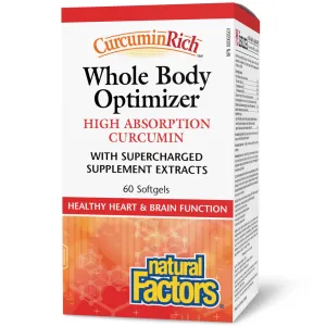 Natural Factors CurcuminRich Whole Body Optimizer 60s