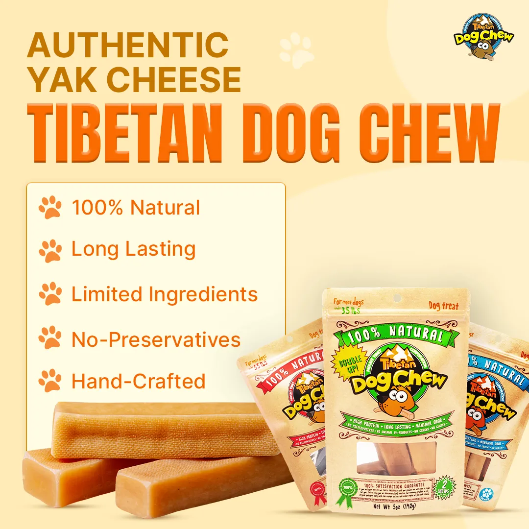 Natural Yak Chew for Small Dogs - 2 lbs dog chews