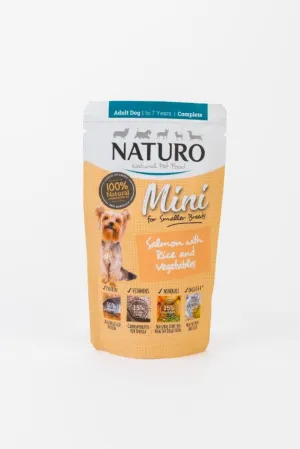 Naturo | Gluten Free Wet Dog Food | Salmon & Rice with Vegetables Mini - 150g